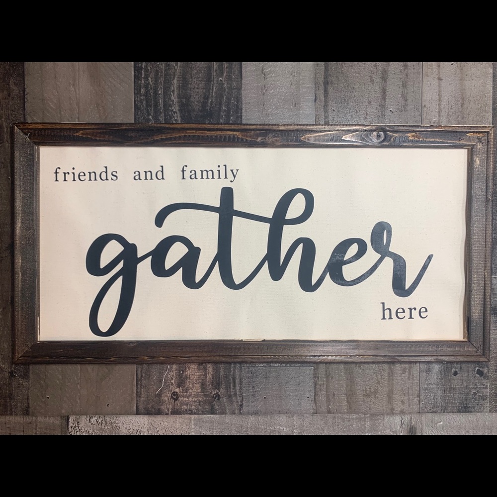 FRIENDS AND FAMILY GATHER HERE